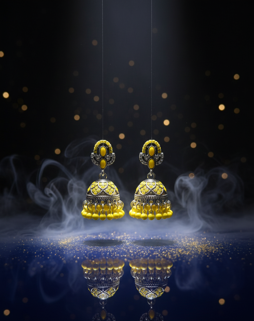 Vibrant & Enchanting Jhumka Earrings – A Splash of Color for Every Style
