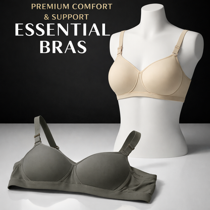 Soft Padded Everyday Comfort Bra – Elegant Blush