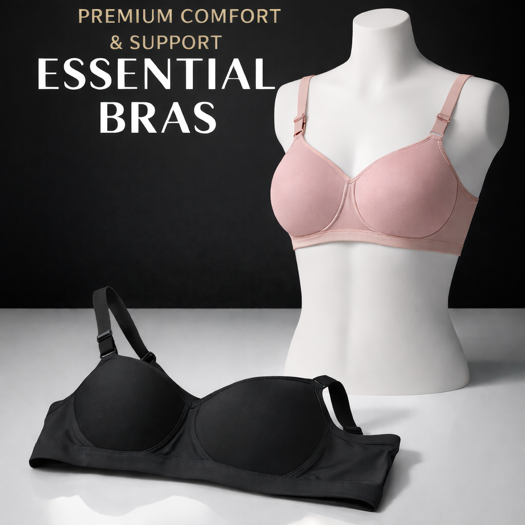 Soft Padded Everyday Comfort Bra – Elegant Blush