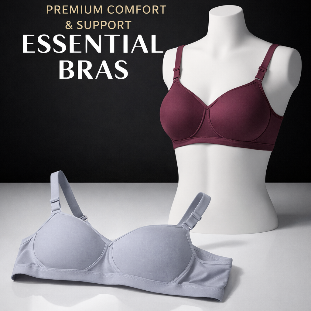 Soft Padded Everyday Comfort Bra – Elegant Blush