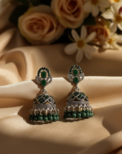 Vibrant & Enchanting Jhumka Earrings – A Splash of Color for Every Style