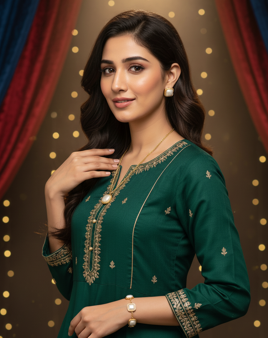 Elegant Pearlized Stainless Steel Jewelry Set – Timeless Radiance