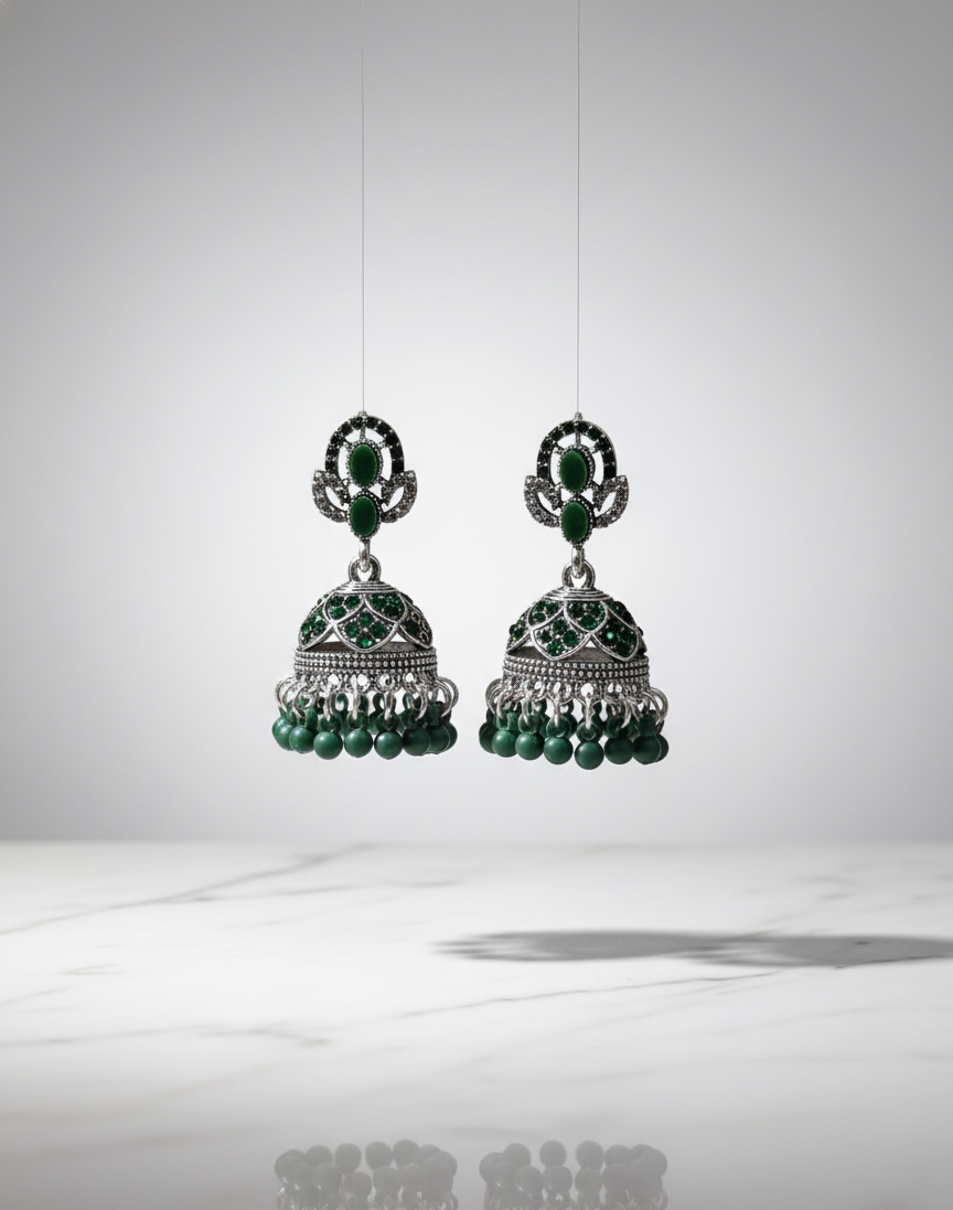 Vibrant & Enchanting Jhumka Earrings – A Splash of Color for Every Style