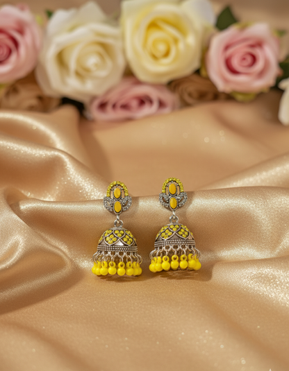 Vibrant & Enchanting Jhumka Earrings – A Splash of Color for Every Style