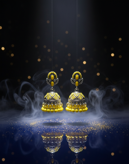 Vibrant & Enchanting Jhumka Earrings – A Splash of Color for Every Style