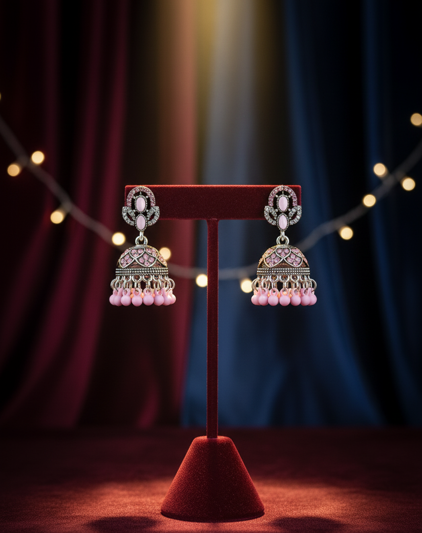 Vibrant & Enchanting Jhumka Earrings – A Splash of Color for Every Style