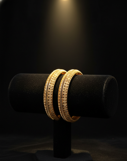 Exquisite China Gold Bangles –(Size 62)