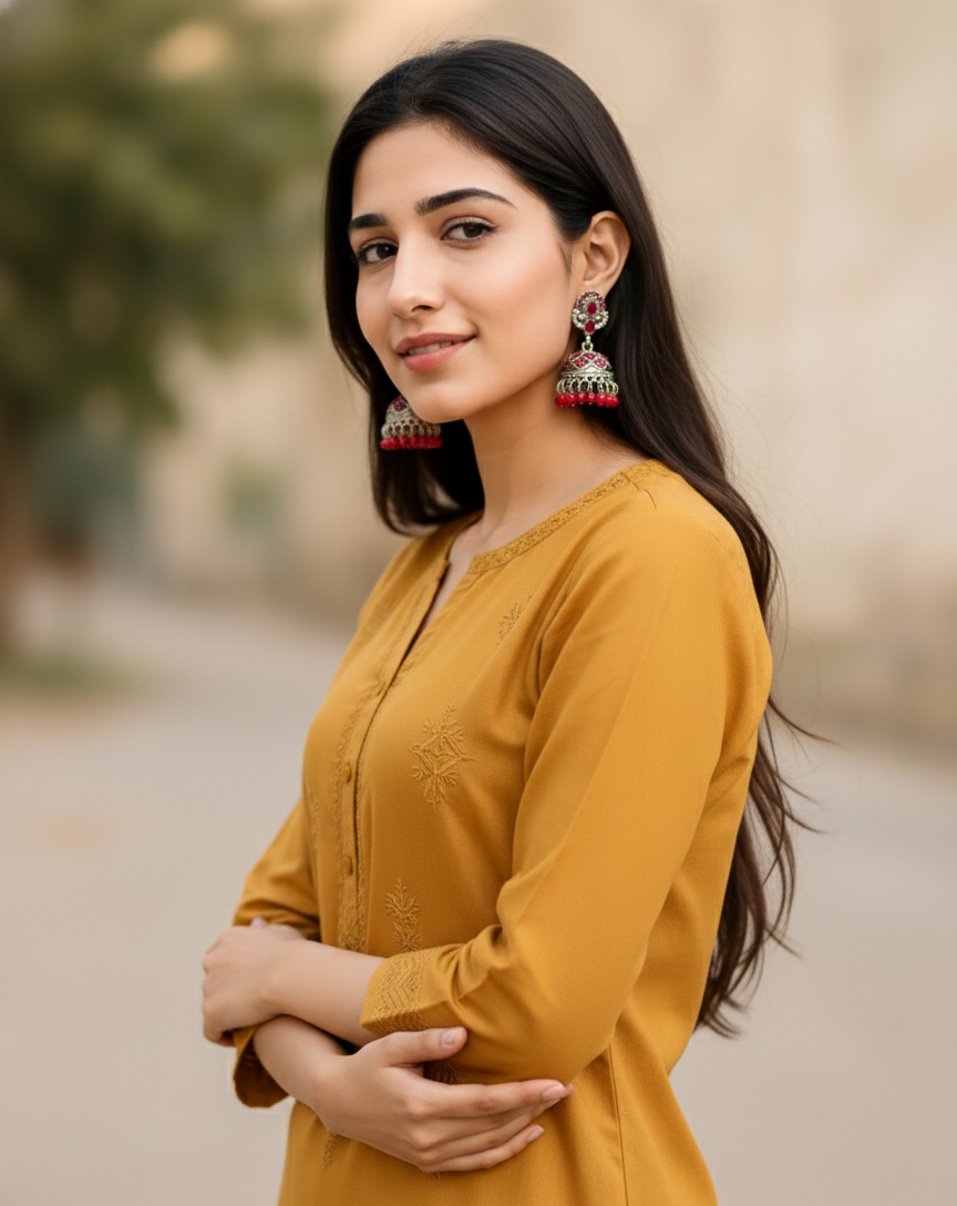 Vibrant & Enchanting Jhumka Earrings – A Splash of Color for Every Style