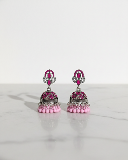 Vibrant & Enchanting Jhumka Earrings – A Splash of Color for Every Style