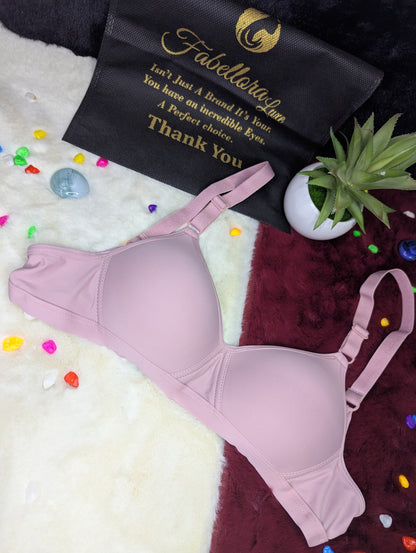Soft Padded Everyday Comfort Bra – Elegant Blush