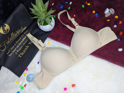 Soft Padded Everyday Comfort Bra – Elegant Blush